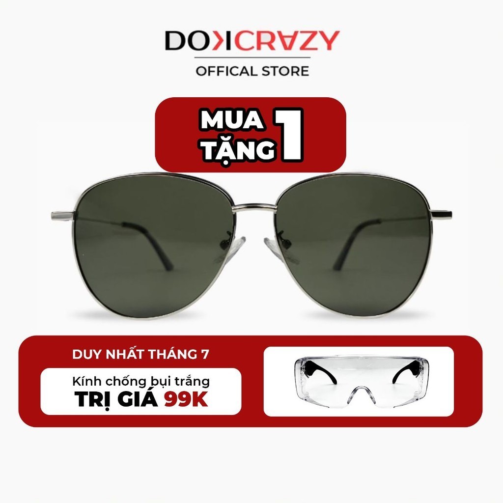 Kính mát thời trang DOKCRAZY RAPTOR mắt phi công, Hợp kim cao cấp, chống tia UV400 -BST RADIANT