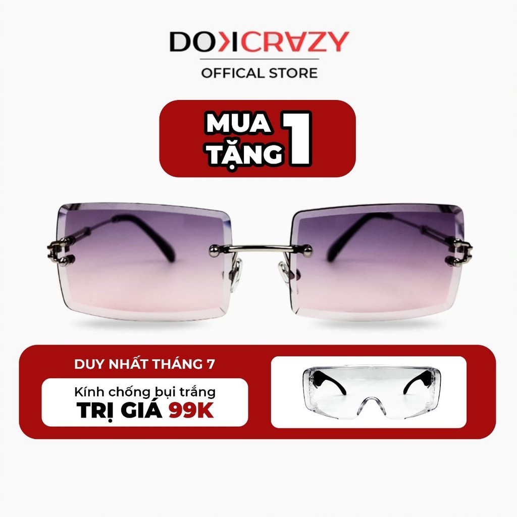Kính mát thời trang DOKCRAZY TROPPY hợp kim cao cấp phù hợp nhiều dáng mặt, chống UV400-BST RADIANT