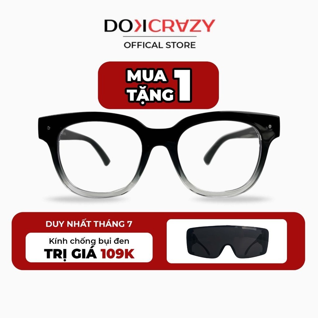 Gọng kính DOKCRAZY KYLA Unisex Phù hợp nhiều dáng mặt, nhựa sinh học cao cấp, Chống ánh sáng xanh