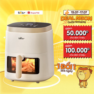 Nồi chiên không dầu 5l bear qzg-f15e3 - hàng chính hãng
