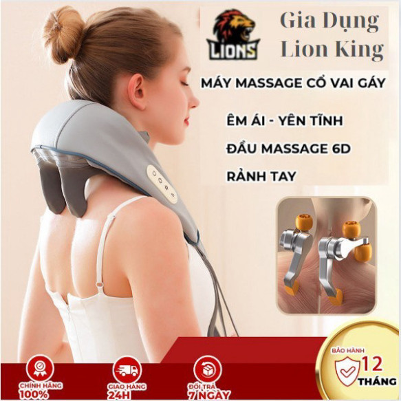 Máy Massage Cổ Vai Gáy 6D, Kỹ Thuật Massage Trị Liệu Số 8, Cải Thiện Sức Khỏe Tổng Thể Dành Cho Văn Phòng-Người Cao Tuổi