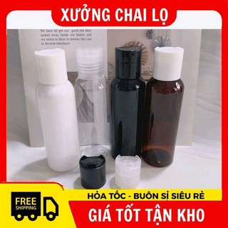 Chai Chiết Mĩ Phẩm  Vỏ Nhựa Pet Nắp Nhấn 30ml,50ml,100ml,150ml,200ml,250ml