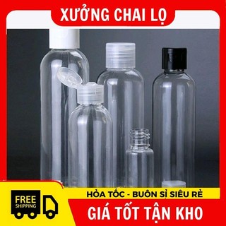 [30ml,50ml,100ml] Chai Lọ Nhựa Pet Nắp Bật Đựng Gel