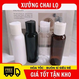 Chai Chiết Mĩ Phẩm  Vỏ Nhựa Pet Nắp Nhấn 30ml, 50ml,100ml Trong Suốt,