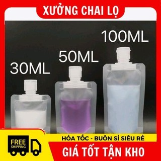 Chai Lọ Chiết Mĩ Phẩm  Túi Chiết Dầu Gội, Sữa Tắm, Mĩ Phẩm 30ml,50ml,100ml Có Thể Tái Sử Dụng