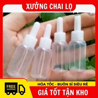 [100c] Chai Lọ Nhỏ Mắt Nhựa 5ml,10ml,20ml Thường (Có Nút), Ống Hút Mụn, Hút Máu Bầm