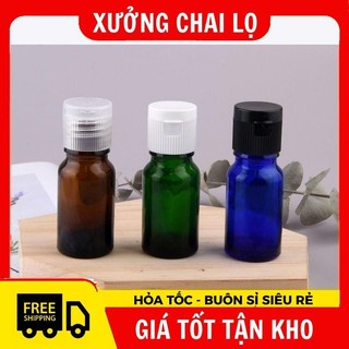 Chai Thuỷ Tinh Nắp Bật  Vỏ Thủy Tinh 5ml,10ml Nâu,Trong Chiết Mỹ Phẩm ,