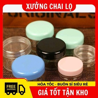 Hủ Hộp Đựng Kem, Nhựa Tròn 10g Chiết Mỹ Phẩm, Gel, Bột , Phụ Kiện Du Lịch