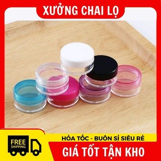 Hủ Hộp Đựng Kem  , Nhựa Tròn 3g,5g Chiết Mỹ Phẩm , Phụ Kiện Du Lịch ,