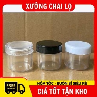 [Combo 100c] Hủ Hộp Đựng Kem, Hũ Tròn 30g Nắp Trong Chiết Mỹ Phẩm, Phụ Kiện Du Lịch