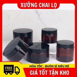 Hủ Hộp Đựng Kem Thủy Tinh Nâu 5g/10g/15g/20g ,
