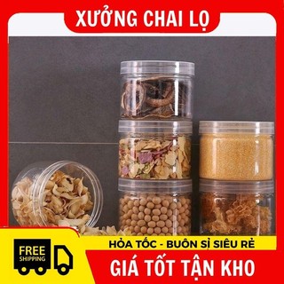 Hũ Hộp Đựng Kem , Hũ Nhựa Pet 30g,50g,100g Đựng Mỹ Phẩm, Thực Phẩm, Ngũ Cốc