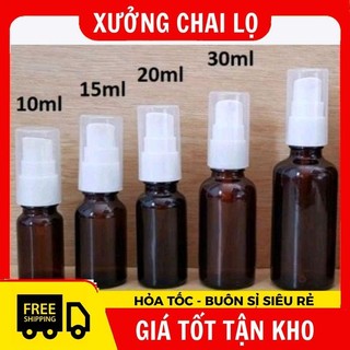 Chai Chiết Mĩ Phẩm , Xịt Giọt Thủy Tinh 5ml/10ml/20ml/30ml/50ml/100ml Chiết Mỹ Phẩm, Dầu Gội
