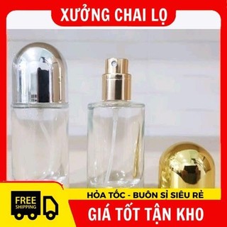 Chai Lọ Chiết Nước Hoa  , Xịt Thủy Tinh Rỗng 20ml Tròn Đựng Dầu Thơm ,