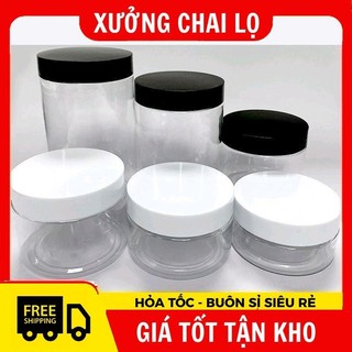 Hủ Hộp Đựng Kem  Hũ Nhựa Pet 250g,500g,1kg Đựng Mỹ Phẩm, Thực Phẩm, Đồ Khô, Ngũ Cốc