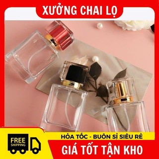 Chai Lọ Chiết Nước Hoa 30ml,50ml Hình Chữ Nhật .