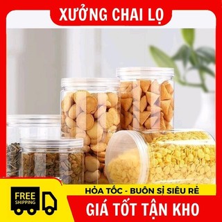 Hủ Đựng Kem Nhựa Pet Trong Nắp Trong 30g 50g 100g 200g 250g Đựng Mỹ Phẩm, Đồ Khô, Ngũ Cốc ,