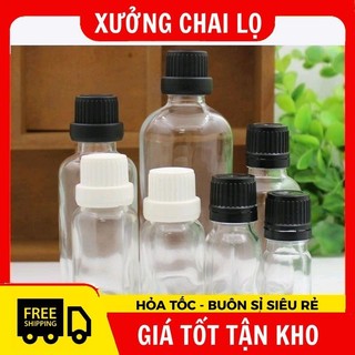 Chai Lọ Chiết Serum [15ml,20ml,30ml] Đựng Tinh Dầu Thủy Tinh Nắp Vặn Nhỏ Giọt ,