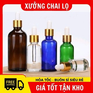 Chai Lọ Chiết Serum đựng tinh dầu 5ml,10ml Dày bóp giọt ,