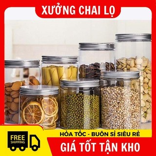 Hũ Hộp Nhựa Pet 200g,250g,500g,1kg Chiết Mỹ Phẩm, Đựng Kem, Thực Phẩm, Ngũ Cốc, Đồ Khô .