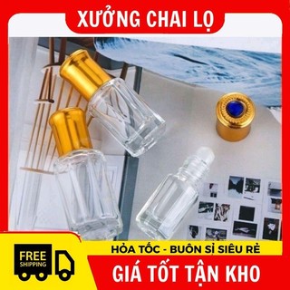 Chai Lọ Chiết Nước Hoa , [3ml,6ml,12ml] Vỏ Dubai Bi Lăn Ruby Rỗng
