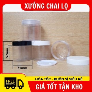Hũ Hộp nhựa pet 200g đựng kem, chiết mỹ phẩm .