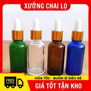 Chai Lọ Chiết Serum , [15ml/20ml/30ml] Đựng Tinh Dầu Bóp Giọt Chiết Mỹ Phẩm ,