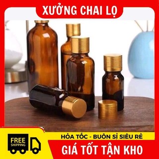 Chai Lọ Chiết Serum đựng tinh dầu nắp vặn vàng 15ml,20ml,30ml ,