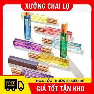 Chai lọ chiết nước hoa 5ml 10ml vuông đựng dầu thơm .