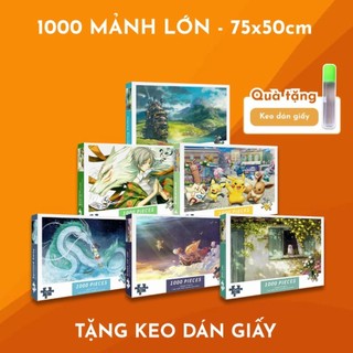 Tranh xếp hình 1000 mảnh - 75x50cm - ghép hình 1000 mảnh hoạt hình - anime