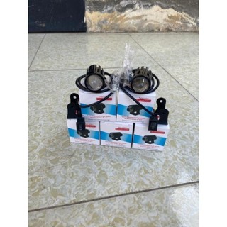 Đèn Trợ Sáng xe máy xe điện đèn trợ sáng bi cầu mini 3 dây 2 màu pha cos trắng - vàng ( giá 1 quả )
