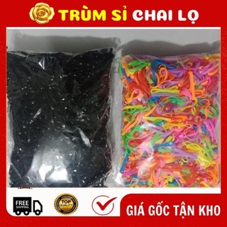 Chun buộc tóc ✵ bịch thun thái siêu dẻo 100g, dây cột tóc