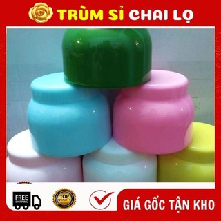 Hủ hộp đựng kem dạng bầu 120g - 150g nhiều màu có nắp lót