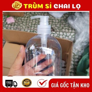 [TRÙM SỈ] Chai Lọ Vòi Nhấn 500ml Béo Lùn Đựng Dầu Gội, Sữa Tắm