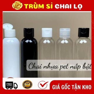 [TRÙM SỈ] Chai Lọ Nhựa Nắp Bật 100ml,150ml,200ml,250ml Đựng Dầu Gội, Sữa Tắm, Sữa Rửa Mặt