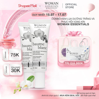 Combo Kem lụa Baume Blanc Woman Essentials Dưỡng trắng sáng và nuôi dưỡng vùng kín 30ml