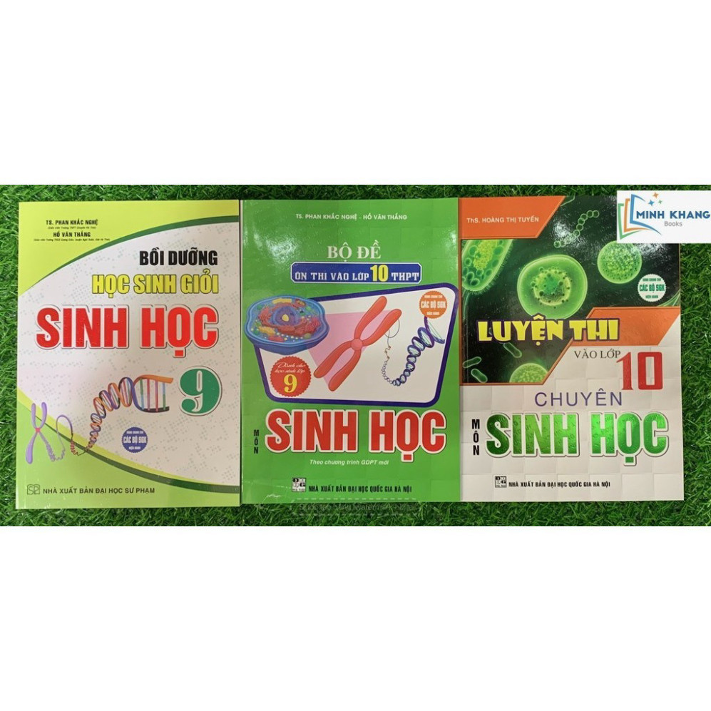 Sách Combo Luyện Thi Vào Lớp 10 Chuyên Sinh Học+Bồi Dưỡng HSG Sinh Học 9+bộ đề ôn thi vào lớp 10-HAA