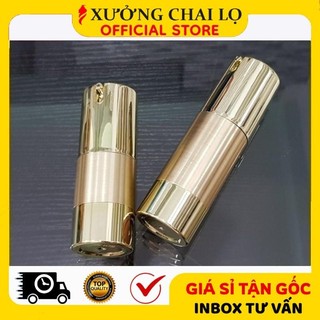 Chai Lọ Hút Chân Không Xi Vàng 15ml, 30ml, 50ml Chiết Serum, Tinh Chất Dưỡng Da