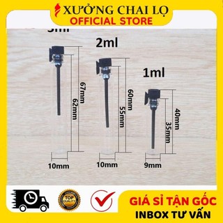 [Combo 50c] Chai Lọ Chiết Nước Hoa ❣️BUÔN SỈ RẺ❣️ Ống Chiết Mẫu Thử Nước Hoa 1ml 2ml 3ml Dùng Đựng Dầu Thơm .