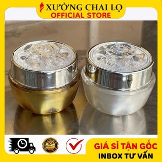 [BUÔN SỈ RẺ] Hủ Đựng Kem Dưỡng Da Cao Cấp 5g 10g 20g Hình Hoa Nổi, Hủ Đựng Nguyên Liệu Trộn Kem Và Hủ Chiết