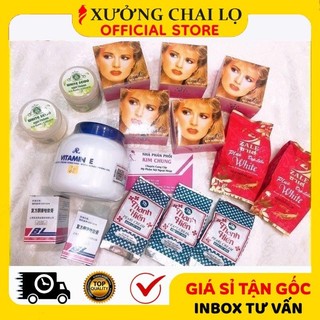 [BUÔN SỈ RẺ] Combo Kem Spa Dưỡng Da Trắng Nhanh Xcl, Nguyên Liệu Trộn Kem Và Hủ Chiết
