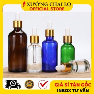Chai Lọ Chiết Serum ❣️BUÔN SỈ RẺ❣️ Chai Lọ Đựng Tinh Dầu 30ml Dày Bóp Giọt Chiết Serum , Phụ Kiện Du Lịch