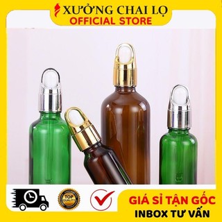 Lọ Chiết Serum ❣️BUÔN SỈ RẺ❣️ [100ml] Lọ Chiết Tinh Dầu Nút Giỏ Quai Xách Hoa Chiết Mỹ Phẩm , Phụ Kiện Du Lịch