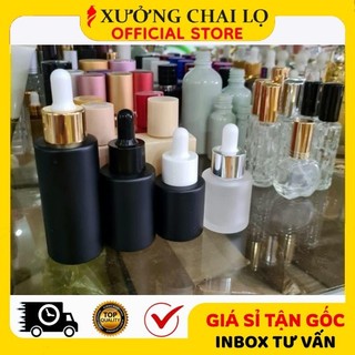 Chai Lọ Chiết Serum ❣️BUÔN SỈ RẺ❣️ [20ml,30ml,50ml] Chai Lọ Đựng Tinh Dầu Bóp Giọt Vai Ngang Chiết Mỹ Phẩm