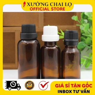 Lọ Chiết Serum ❣️BUÔN SỈ RẺ❣️ [15ml,20ml,30ml] Lọ Đựng Tinh Dầu Nắp Vặn Đen,Trắng Chiết Serum , Phụ Kiện Du Lịch