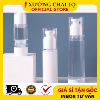 Lọ Hút Chân Không ❣️BUÔN SỈ RẺ❣️ [50ml,100ml] Chai Lọ Hút Chân Không Chiết Mỹ Phẩm , Phụ Kiện Du Lịch