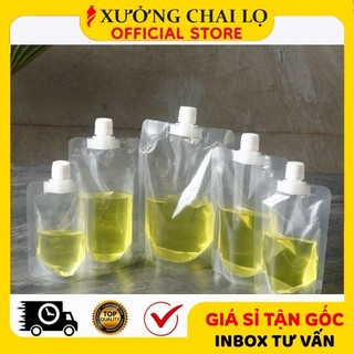 Túi chiết 500ml nắp vặn granty ❣️buôn sỉ rẻ❣️ túi chiết đựng trà sữa, nước trái cây, chiết mỹ phẩm , phụ kiện du lịch