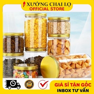 Hủ Đựng Kem ❣️BUÔN SỈ RẺ❣️ Hủ Nhựa Pet Trong 100g,200g,250g,500g Đựng Mỹ Phẩm, Thực Phẩm, Đồ Khô, Ngũ Cốc