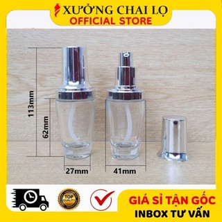 [BUÔN SỈ RẺ] Chai Chiết Mĩ Phẩm ❣️BUÔN SỈ RẺ❣️ Chai Lu Xịt Giọt Thủy Tinh Trong 30ml Đựng Kem, Chiết Mỹ Phẩm