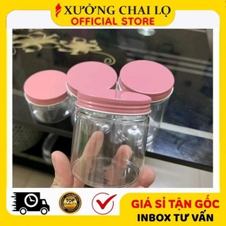 Hủ Hộp Đựng Kem ❣️BUÔN SỈ RẺ❣️ Hủ Hộp Nhựa Pet 100g, 200g,250g Đựng Mỹ Phẩm, Đồ Khô, Ngũ Cốc